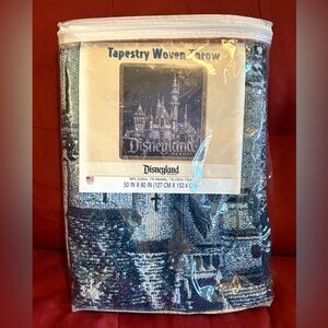 Disneyland Resort Castle Tapestry in Blue and White